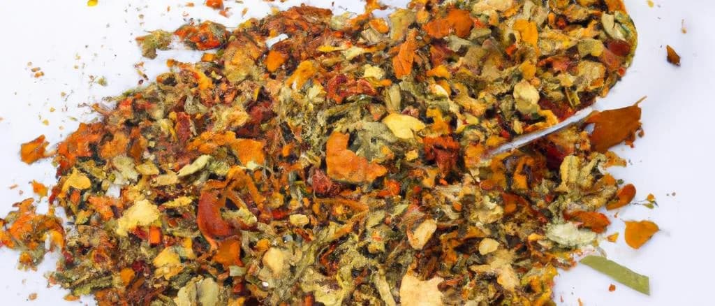 dried aromatic plants assortment with various packaging and background variations