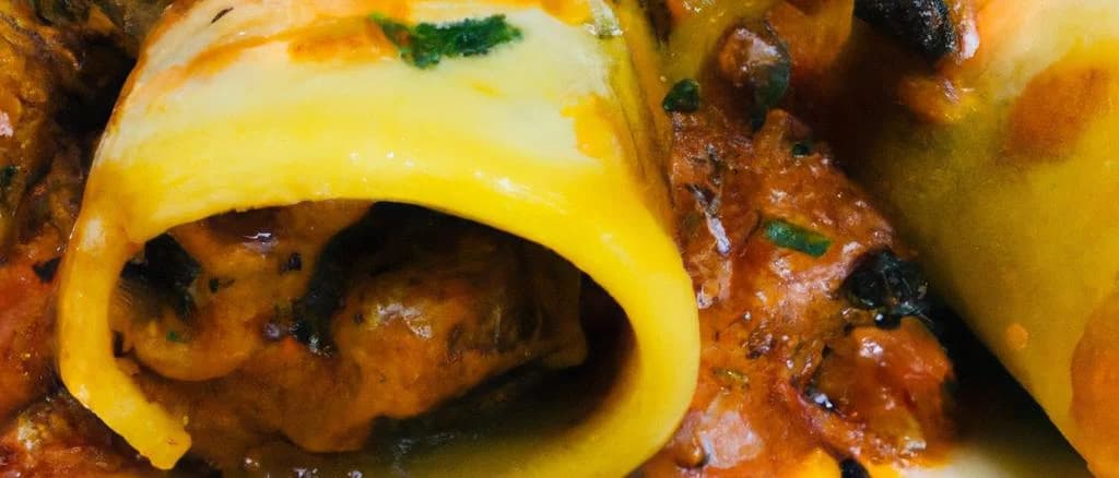 Assiettes de blé dur pour cannelloni image