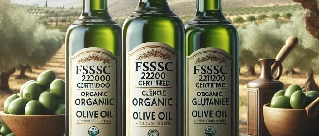 FSSC 22000 certified olive oil bottles with diverse packaging options
