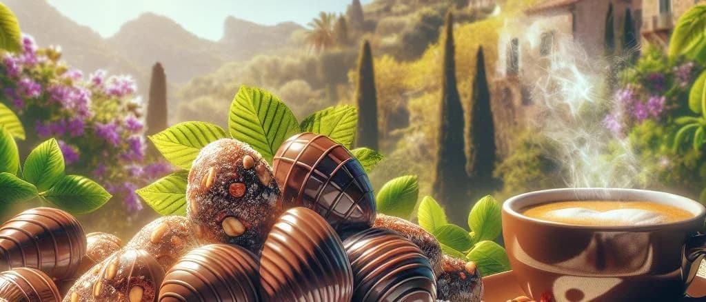 Assorted filled chocolate eggs with varying colorful wrappers and packaging on a wooden surface