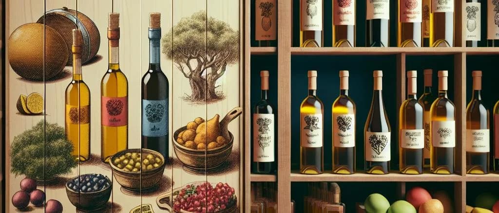 variety of fortified natural sweet wines in diverse packaging