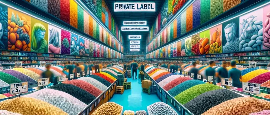 Frozen common beans in various packaging options on a white background