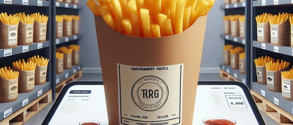 Assorted variations of frozen deep-fried French fries with diverse packaging