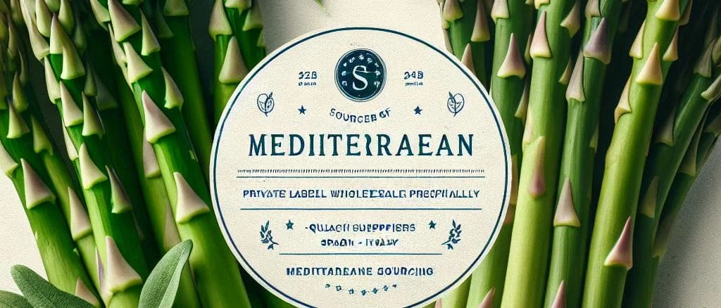 Frozen green asparagus variations on a white background