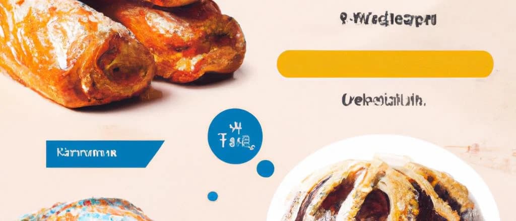 Assortment of German bakery products with variations in packaging