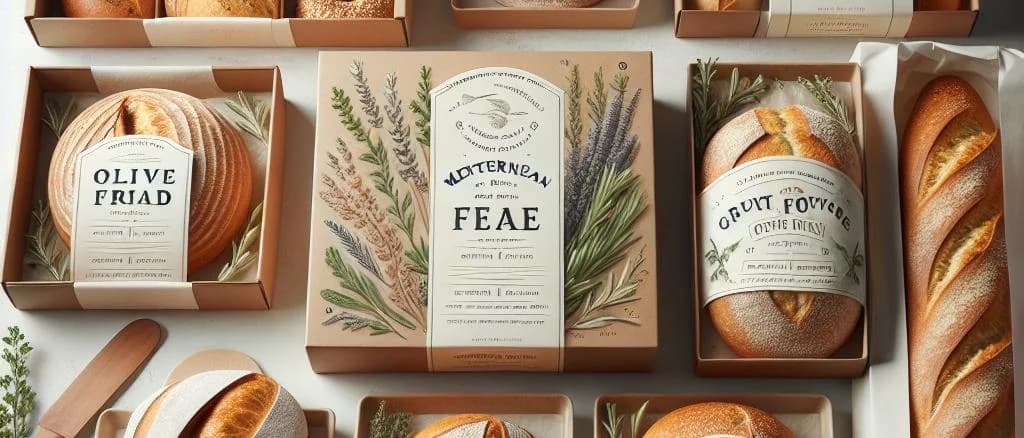 Gluten-Free Breads assortment on display with various packaging options