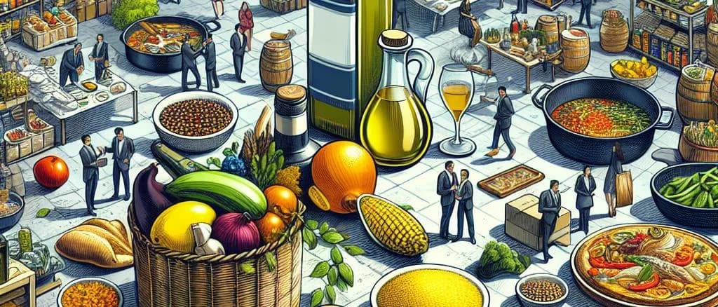 Variety of green pitted olives in different packaging on a wooden table