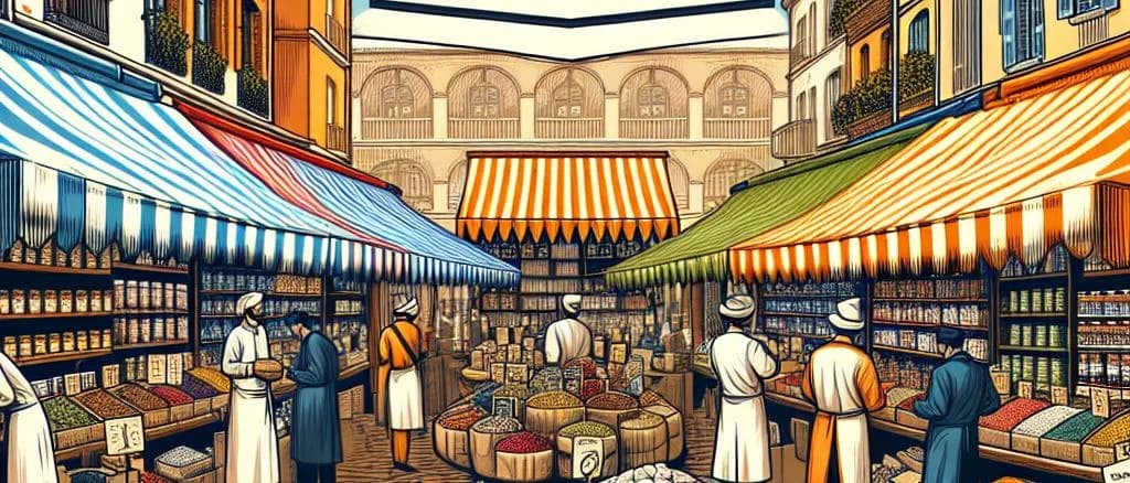 husked sesame seed varieties and packaging on rustic background