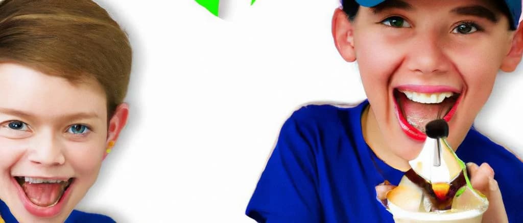 variety of children's ice cream cups in colorful packaging