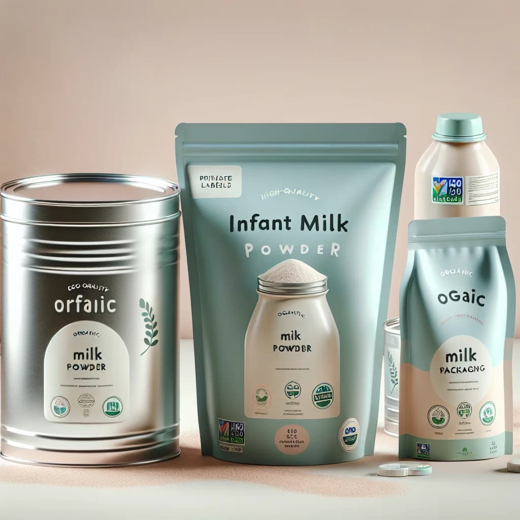 Premium infant milk powder products in various packaging formats for B2B buyers