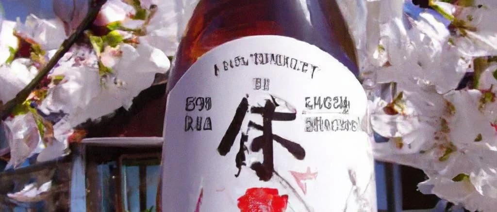 Assorted Japanese rice vinegar bottles with traditional labels, various sizes, and colors