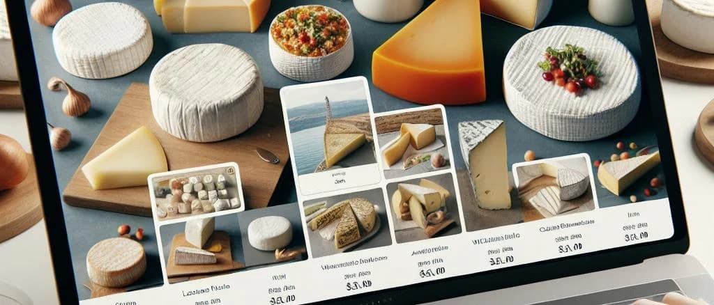 Variety of lactose-free cheese products with diverse packaging options