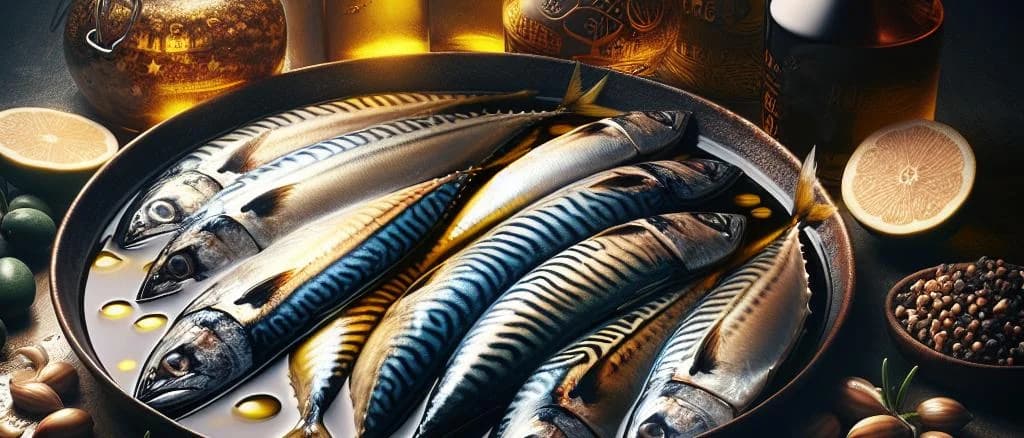 cans of mackerel fillets in oil with diverse packaging designs