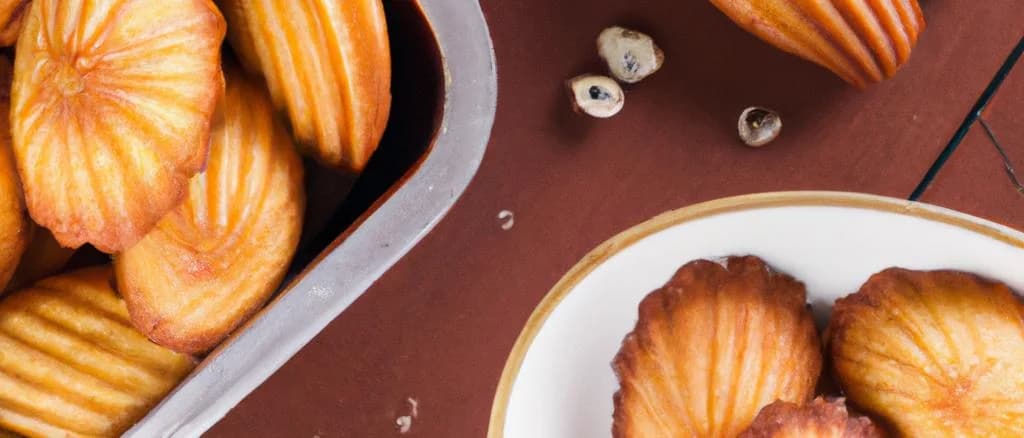 assorted madeleines with raisins on diverse backgrounds