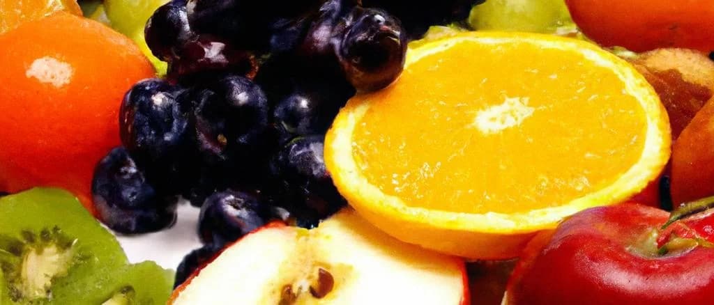 Various multifruit nectar packaging on colorful backgrounds