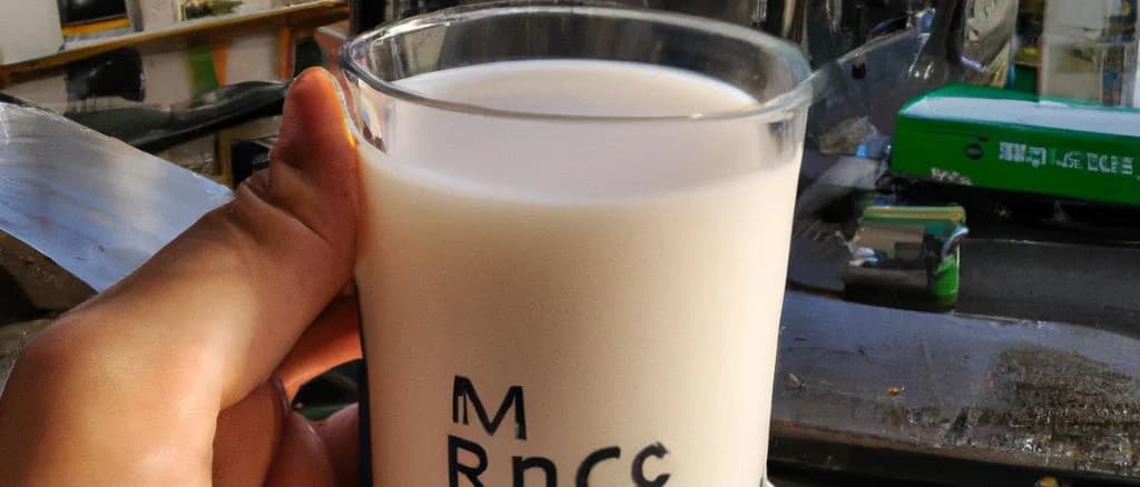 assortment of natural rice milk cartons with various flavors on a wooden table