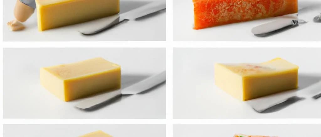 Parmesan Cheese Sandwich variations on rustic background