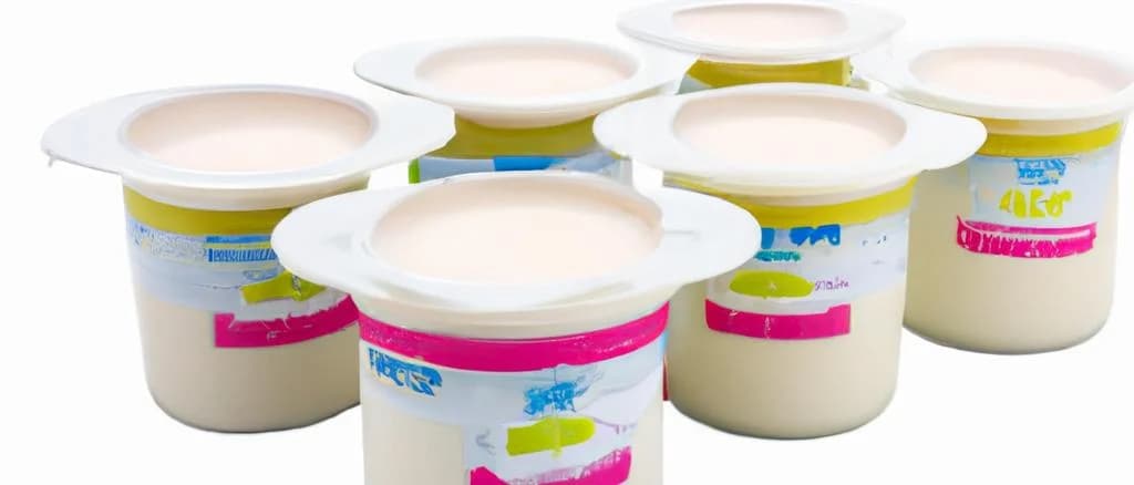 plain bifidus yogurts with various packaging options