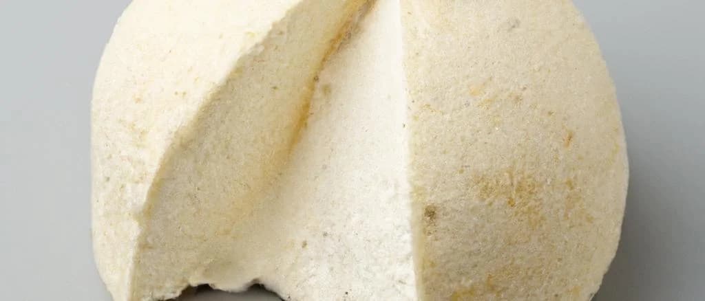 Array of plain fresh cream cheese with 3% fat content on rustic wooden table