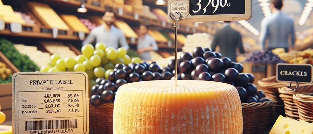 Assorted Portuguese cheeses with traditional packaging and diverse textures on a rustic wooden board