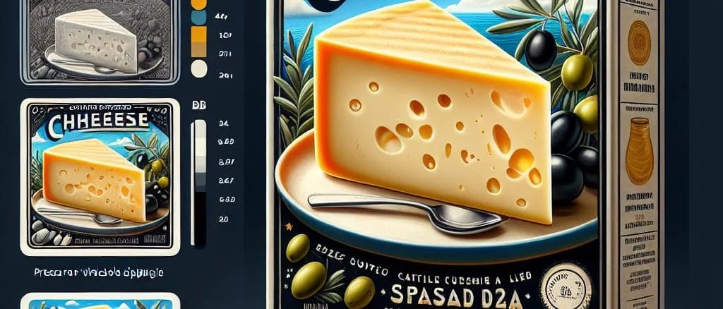 slices of processed cheese in various packaging on a wooden table