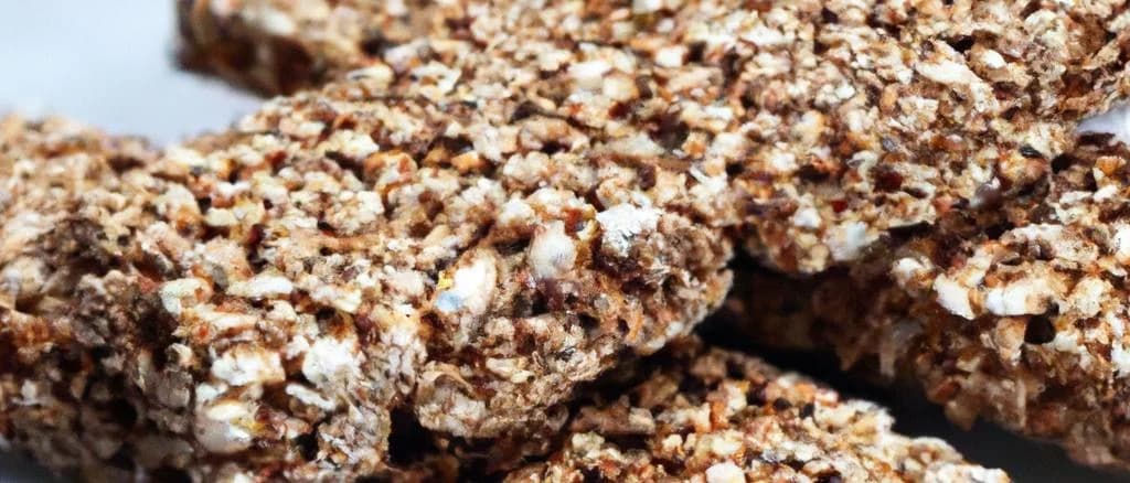 Puffed buckwheat cakes on a wooden surface, showcasing various packaging styles in a rustic kitchen setting.
