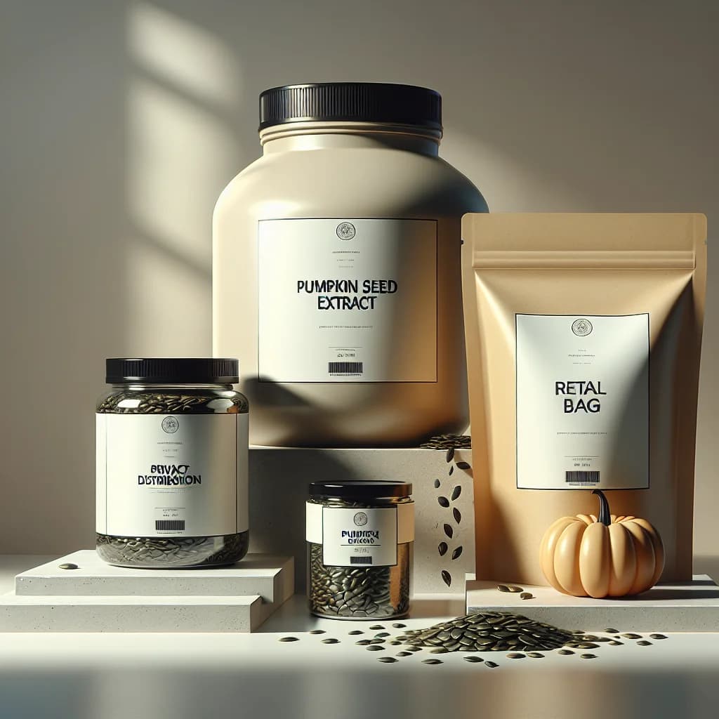 premium pumpkin seed extract packaging variations