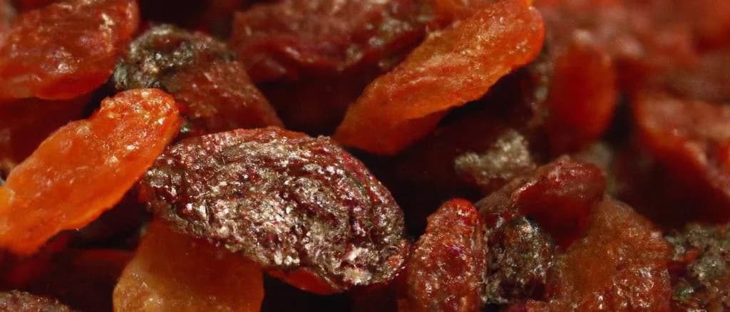 Various Corinth raisins on rustic wooden background with different packaging