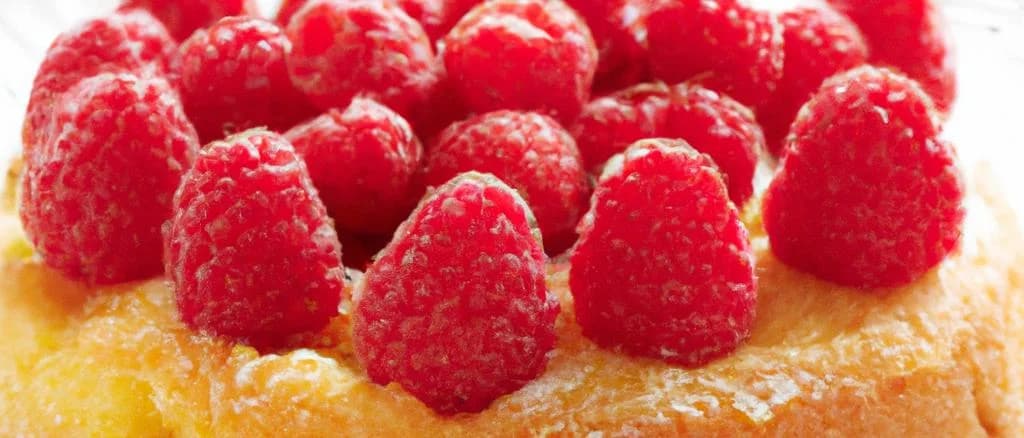 raspberry sponge cake variations on a white background