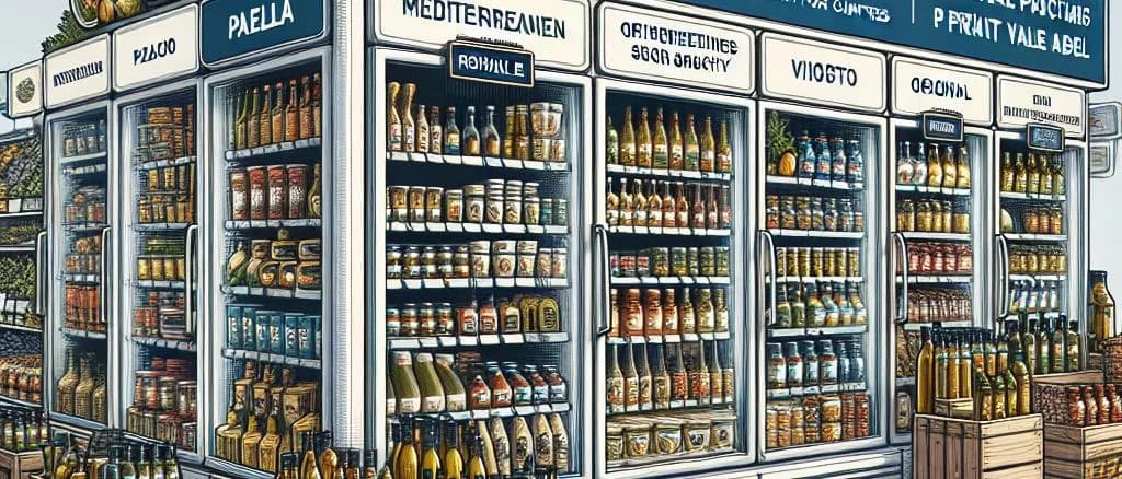 variety of refrigerated foods with packaging options