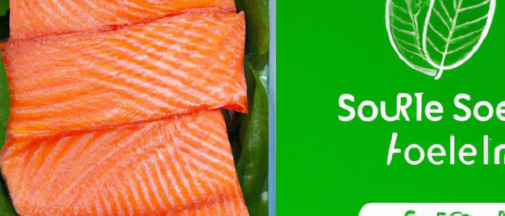 Salmon with sorrel variations on rustic wooden table