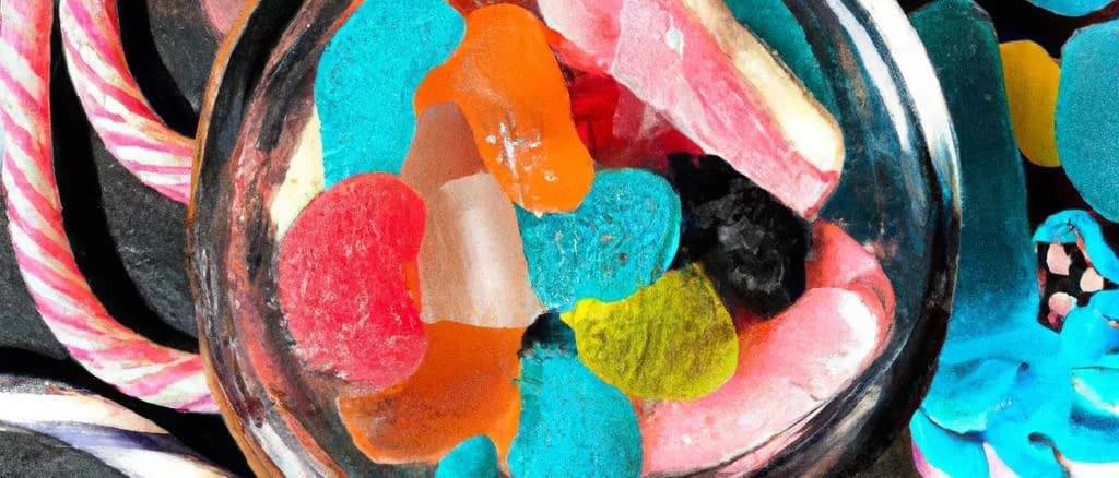 Assorted salty liquorice candies in various shapes and packaging