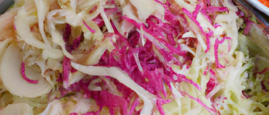 variety of sauerkraut with different garnishes on wooden background