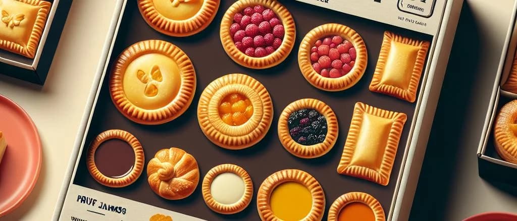 shortcrust pastry with pure butter in varied packaging