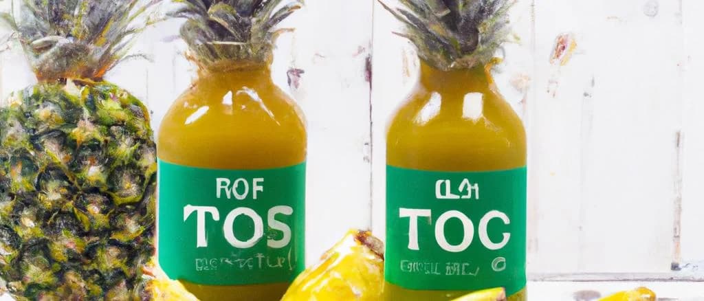 variety of squeezed pineapple juices in different packaging