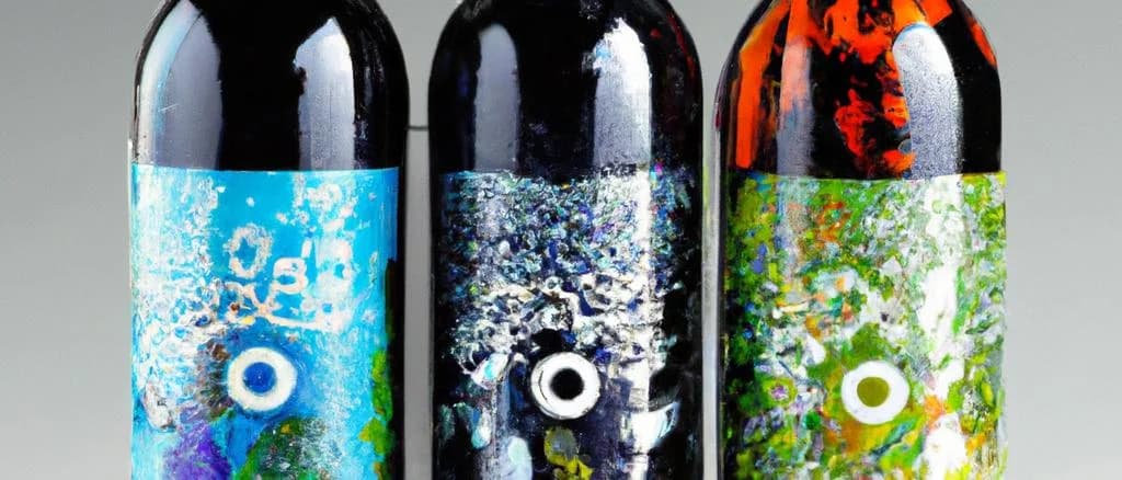 variety of still fruit soft drinks in vibrant packaging with fruity motifs on a wooden table