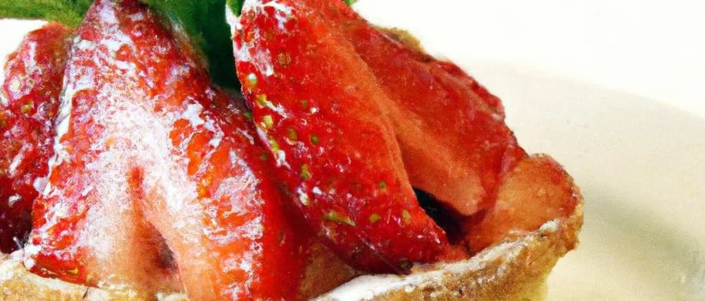 Assorted Strawberry Tartlets with varied packaging on a rustic wooden background