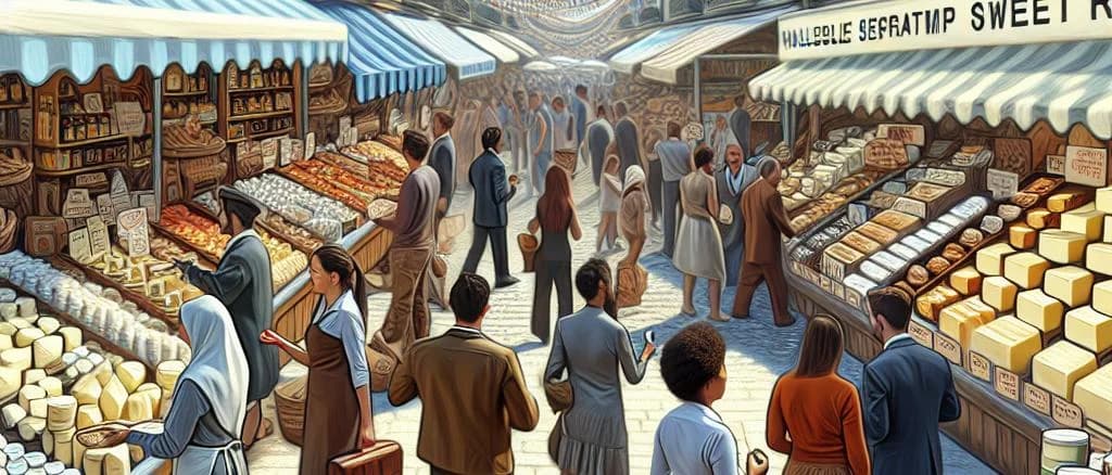 Assortment of sweet cream butters in various packaging