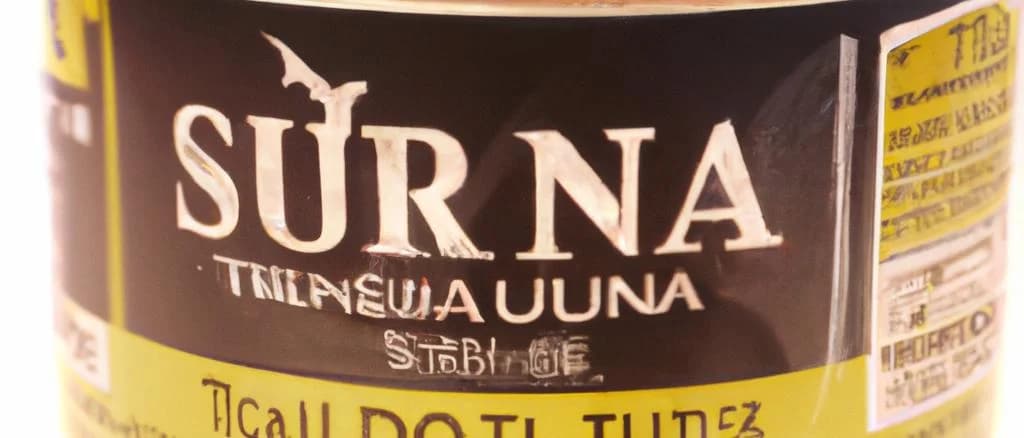 Tunas in sunflower oil in various packaging styles with ocean-themed background