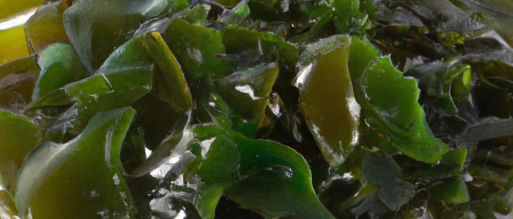 Three variations of Ulva Lactuca seaweed in eco-friendly packaging against a neutral background