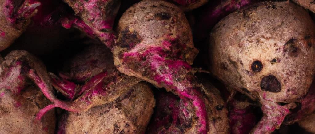 fresh uncooked beetroots in various packaging options, with a neutral background