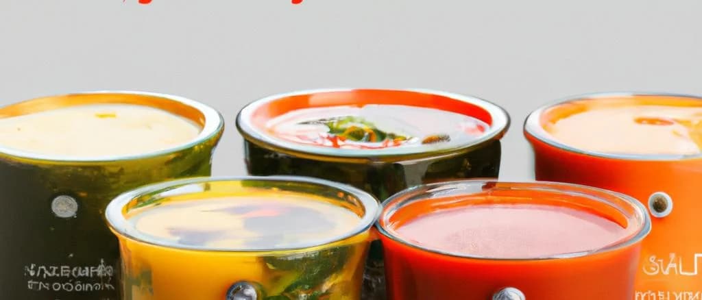 Assorted vegetable bouillon pots with custom packaging