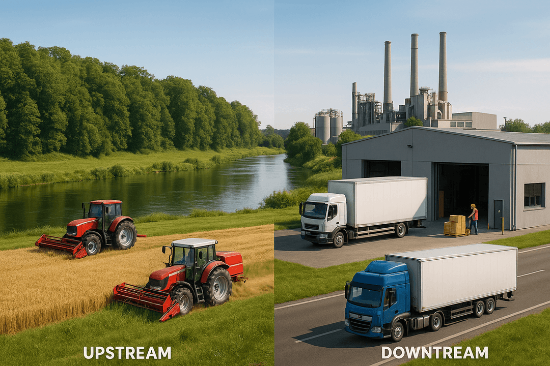upstream and downstream supply chain